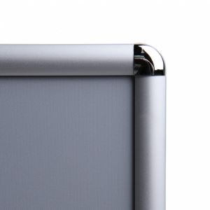 Hliníkový kliprám ClipTECH – profil 25 mm, oblé rohy Hliníkový kliprám ClipTECH – profil 25 mm, oblé rohy