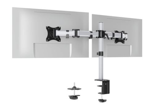 Držák monitoru SELECT pro 2 monitory, stolní svorka