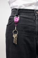 Odvíječ DURABLE STYLE s karabinou a kovovým klipem