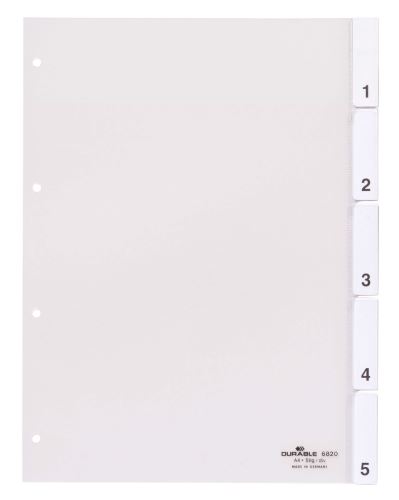 Rozdružovač A4 s 5 rozlišovači a titulní stranou 80x80x80 m