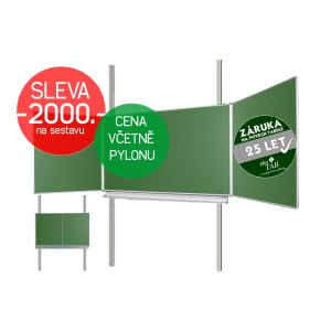 Školní tabule EkoTAB Triptych ZZZZZ + pylon jednoduchý AL - Montáž zdarma !!! Školní tabule EkoTAB Triptych ZZZZZ + pylon jednoduchý AL - Montáž zdarma !!!