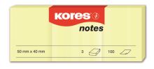 Žluté bločky KORES NOTES 100ls (1)