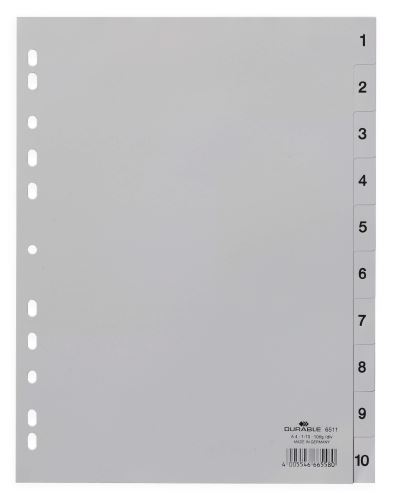 Rozdružovač A4 s 10 PP rozlišovači s čísly 1-10