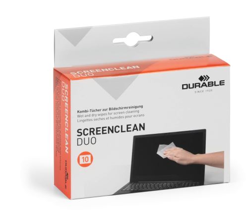 Sada na čištění obrazovek SCREENCLEAN® DUO, balení 10ks