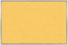 Textilní tabule EkoTAB, hliníkový rám, žlutá 150x120cm