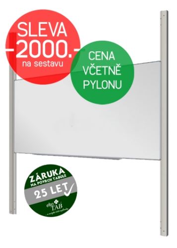 Keramická tabule EkoTAB Manažer + pylon jednoduchý AL