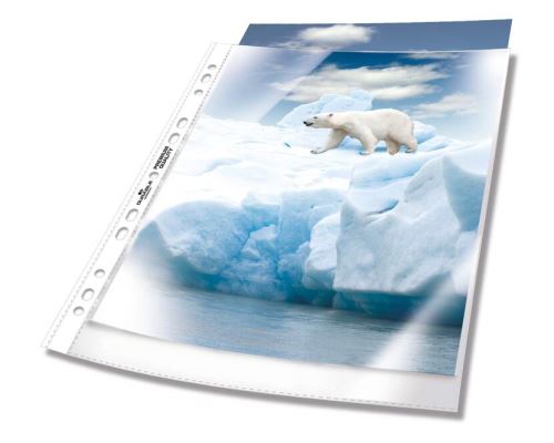 Děrované PP eurofólie A4 PREMIUM křišťálově čiré, balení 50 ks