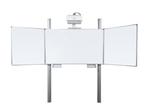 Dotyková interaktivní tabule EPSON EB-760Wi + Triptych 200x120cm na pylonu