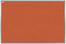 Textilní tabule EkoTAB, hliníkový rám, oranžová 100x75cm