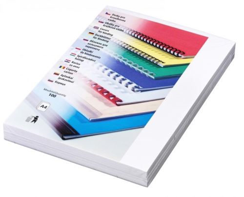 Desky Delta A4, 250g/m2, imitace kůže, balení 100ks