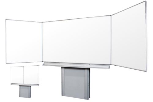 Školní tabule EkoTAB Triptych BBBBB na zvedacím stojanu AL - Montáž zdarma !!!