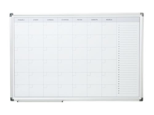 Měsíční magnetická plánovací tabule ARTA 90 × 60 cm – lakovaná
