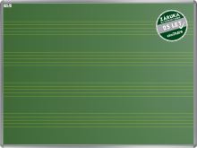 Školní tabule EkoTAB keramická, popis křídou, notová osnova 200x120cm