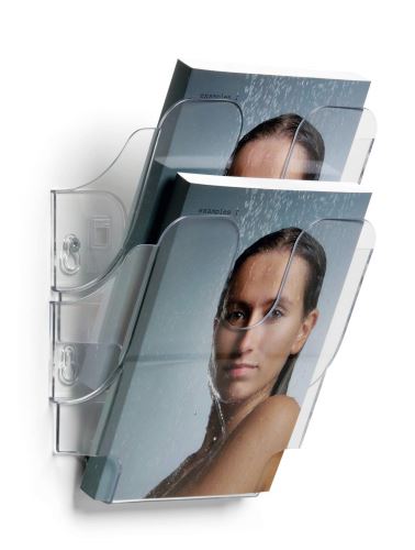 Zásobník prospektů DURABLE FLEXIPLUS 2 A5 na výšku transparent