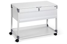 Pojízdná kartotéka SYSTEM 100 MULTI TOP šedá (3)