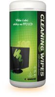 Vlhké utěrky na obrazovky Clenium, TFT/LCD/TV v dóze, balení 100 ks Vlhké utěrky na obrazovky Clenium, TFT/LCD/TV v dóze, balení 100 ks