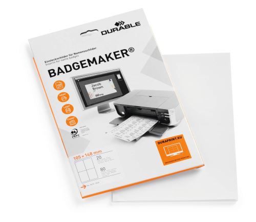 Náhradní štítky BADGEMAKER® A6 balení 80ks
