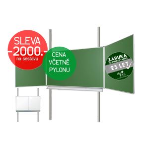 Školní tabule EkoTAB Triptych BZZZB + pylon jednoduchý AL - Montáž zdarma !!! Školní tabule EkoTAB Triptych BZZZB + pylon jednoduchý AL - Montáž zdarma !!!