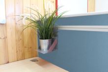 STOLOVÝ AKUSTICKÝ PARAVÁN AKUSTIK SVĚTLE MODRÝ