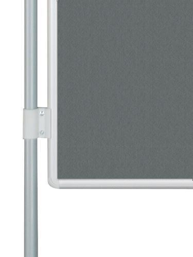 Oboustranná textilní tabule EkoTAB PARAVAN, šedá