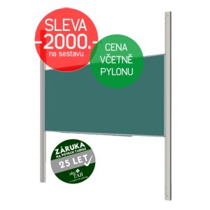 Školní tabule EkoTAB, popis křídou + pylon jednoduchý AL Školní tabule EkoTAB, popis křídou + pylon jednoduchý AL