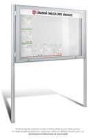 Venkovní vitrína BULK DOUBLE oboustranná, horní otvírání 1032x1390x80mm