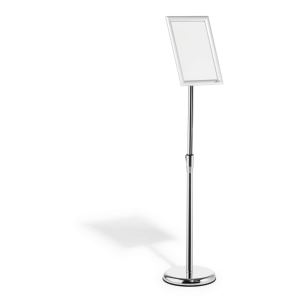 Podlahový infostojan s hliníkovým klip rámem A4