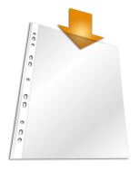 Děrované PP eurofólie A4 STANDARD, balení 100ks