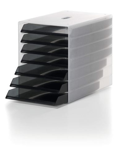 Zásuvkový box DURABLE IDEALBOX 7 transparentní