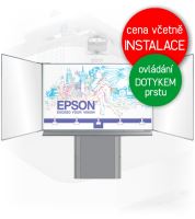 Dotyková interaktivní tabule EPSON EB-695Wi + Triptych 200x120cm na zvedacím stojanu Dotyková interaktivní tabule EPSON EB-695Wi + Triptych 200x120cm na zvedacím stojanu