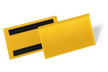 Magnetická kapsa na štítky 150x67 mm 50ks žlutá