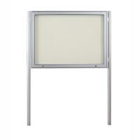 Venkovní vitrína BULK DOUBLE oboustranná, horní otvírání 1032x1600x80mm, barevná RAL