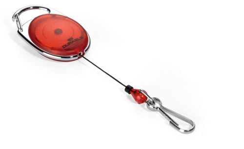 Odvíječ DURABLE STYLE s karabinou a kovovým klipem