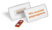 Jmenovka DURABLE CLICK FOLD 40x75mm magnet place&hold PP 10ks