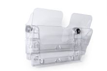 Nástěnný držák na tiskoviny DURABLE  FLEXIPLUS 2 A4, na šířku magnetický transparentní