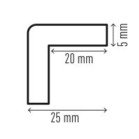 Ochranný profil rohu C20 magnetický 1m balení 5ks (2)