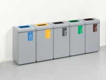 Odpadkový koš na recyklaci DURASORT® 55L sklo (10)