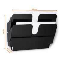 Nástěnný držák na tiskoviny DURABLE  FLEXIPLUS 2 A4, na šířku magnetický (4)