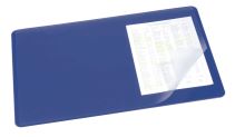 Podložka na stůl s průhlednou klopou 400 x 530 mm modrá