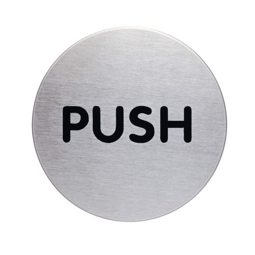 Piktogram ''PUSH" Ø 65 mm
