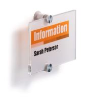 Dveřní cedulka CRYSTAL SIGN® 148x105 mm