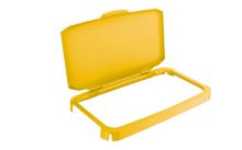 Výklopné víko pro DURABIN® 60L, obdelníkové žluté