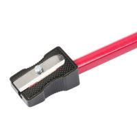 SACAPUNTAS, jednoduché kovové ořezávátko, metalické barvy - stříbrná, černá (4)
