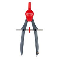 Plastové kružítko CIRKOS červené/šedé výprodej