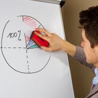 Magnetická tabule EasyTECH - AKCE! 90x60cm [+ popisovače + houba] (6)