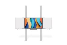 Sestava LCD na pylonu 290cm s křídly BBxBB Optoma 3 65"