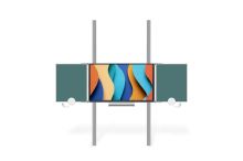 Sestava LCD na pylonu 320cm s křídly BZxZB Optoma 3 86"