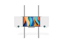 Sestava LCD na pylonu 320cm s křídly ZBxBZ Optoma 3 86"