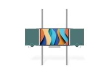 Sestava LCD na pylonu 290cm s křídly ZZxZZ Optoma 3 65"