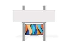 Sestava LCD na pylonu 290cm s tabulí MAN K 350x100 Optoma 3 65"